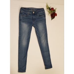 American Eagle Denim Super Stretch Jeggings Size 4